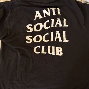 Anti Social Black T - shirt XL Authentic